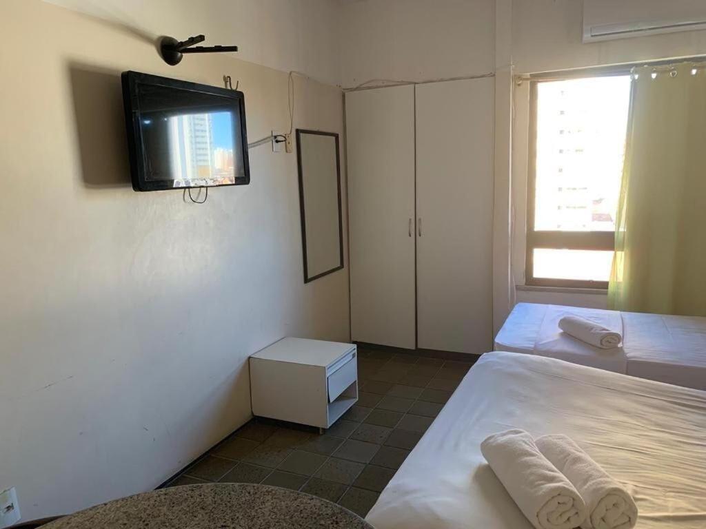 205 Flat Mobiliado Com Vista Lateral Mar Na Praia De Iracema Daire Fortaleza  Dış mekan fotoğraf
