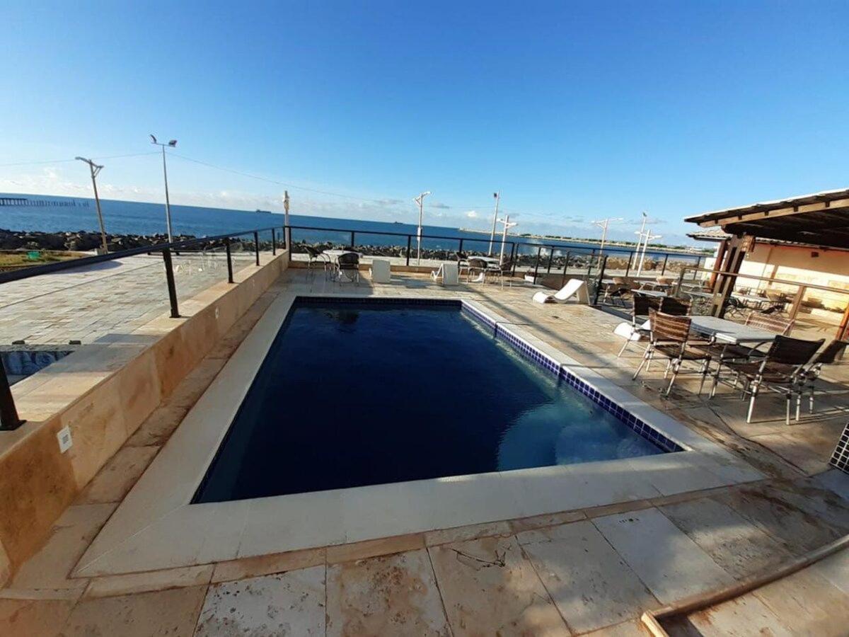 205 Flat Mobiliado Com Vista Lateral Mar Na Praia De Iracema Daire Fortaleza  Dış mekan fotoğraf